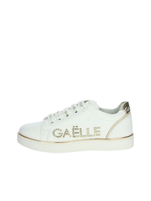 Sneakes bianche e oro GAELLE | G1320BIANCO ORO##